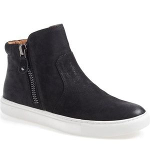 Gentle Souls Black High-Top Sneakers